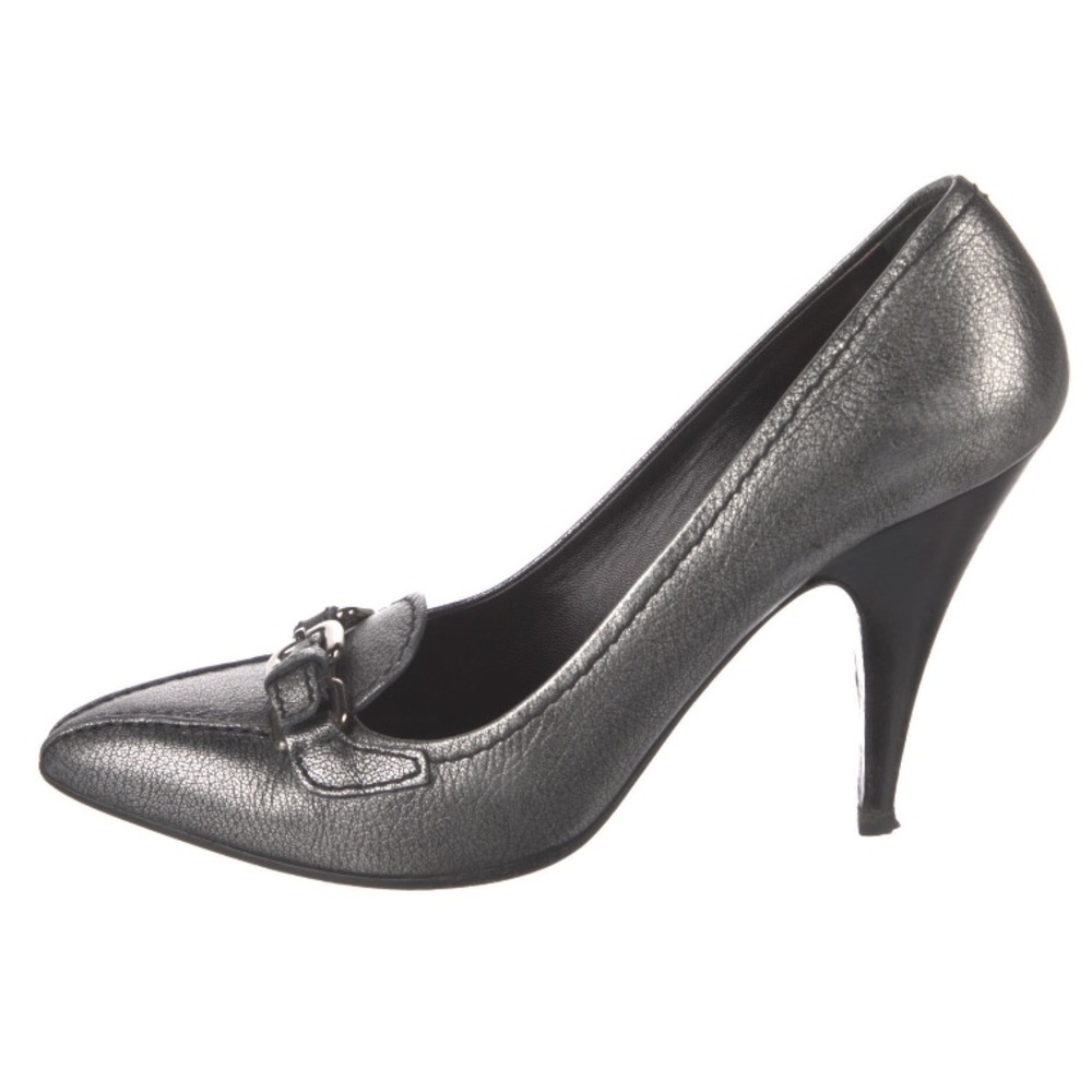 Prada Metallic Leather Pumps US 9.5